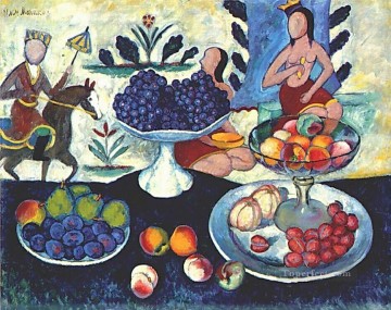 イリヤ・イワノビッチ・マシュコフ Painting - 果物の静物画 1913年 イリヤ・マシュコフ
